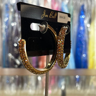 Jim Ball PV405 - Metallic Sunshine Hoop Earrings