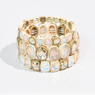 Treasure Jewels Nude Hearts Stack Set