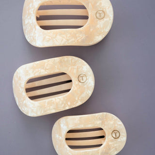 Teleties Flat Round Hair Clip | Large | Soft Surf