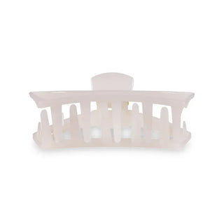 Teleties Open Coconut White Medium Hair Clip