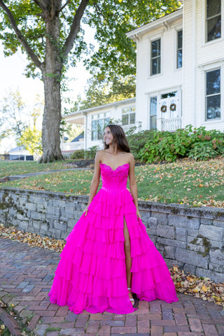 Sherri Hill 56911 - Bright Fuchsia Size 2