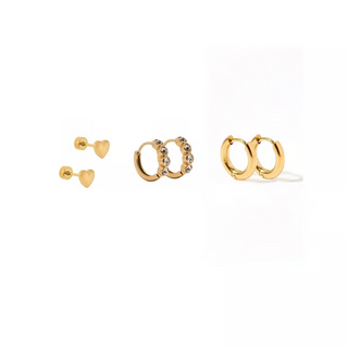 LINNY CO Huggie & Screwback Stud Set - Denver