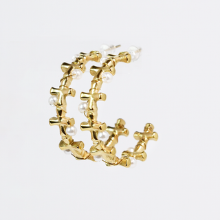 Treasure Jewels Golden Faith Hoop