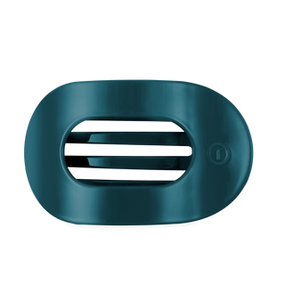 Teleties Teal With It Large Flat Round Hair Clip