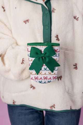 Swig Life Christmas Bows Iced Cup Coolie (Medium)