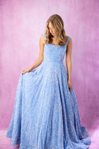 Sherri Hill 55093 - Light Blue Size 4