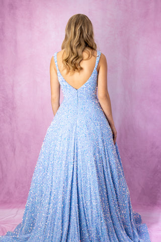 Sherri Hill 55093 - Light Blue Size 4
