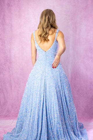 Sherri Hill 55093 - Light Blue Size 4