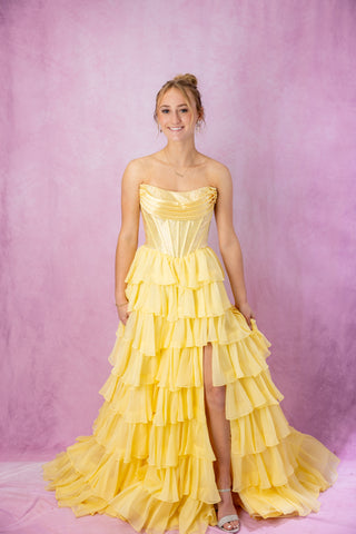 Sherri Hill 57288 - Yellow Size 0