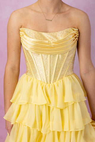 Sherri Hill 57288 - Yellow Size 0