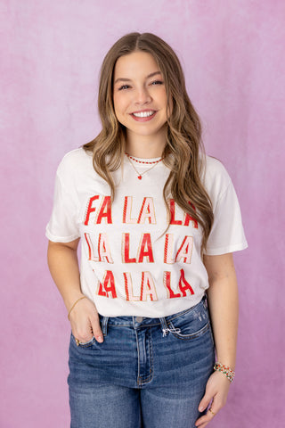 Z Supply Falalala Boyfriend Tee