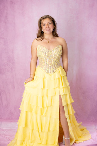 Ellie Wilde EW37018 - Canary Yellow Size 00