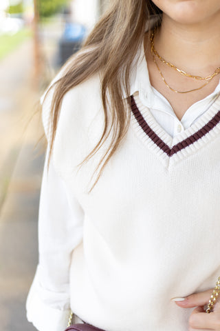 Z Supply Fletcher Sweater Vest - Crystal
