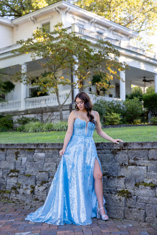 Sherri Hill 55061 - Light Blue Size 6