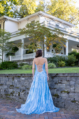 Sherri Hill 55061 - Light Blue Size 6