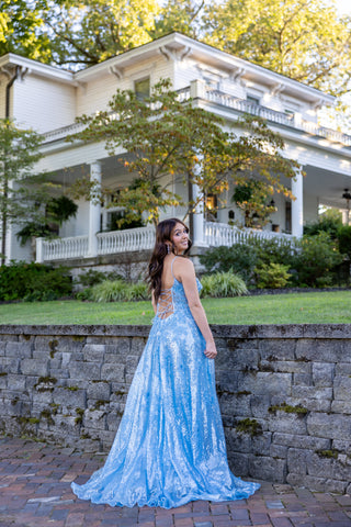 Sherri Hill 55061 - Light Blue Size 6