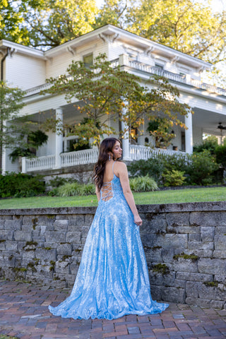 Sherri Hill 55061 - Light Blue Size 6