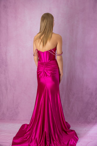 Sherri Hill 57547 - Fuchsia Size 2
