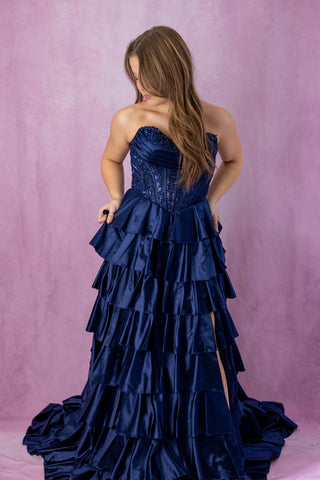 Sherri Hill 57556 - Navy Size 6