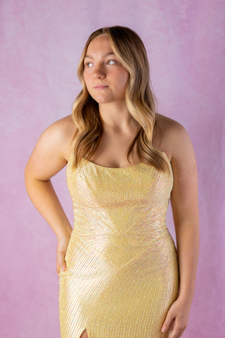 Sherri Hill 57660 - Yellow Size 8