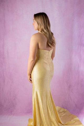Sherri Hill 57660 - Yellow Size 8