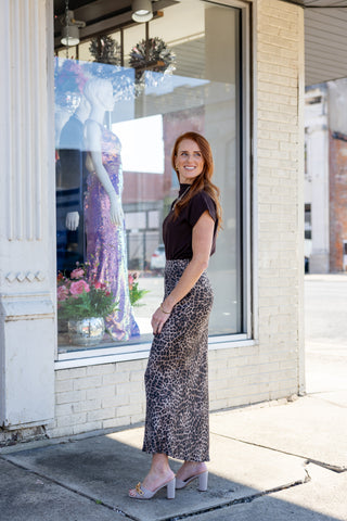 Z Supply Izabel Leopard Skirt