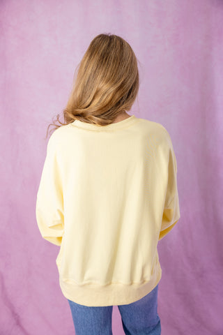 Light Yellow 'XOXO' Heart Sweatshirt