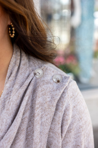 Light Mocha 2-in-1 Cardigan