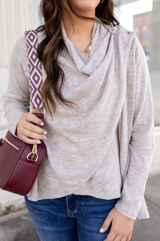 Light Mocha 2-in-1 Cardigan