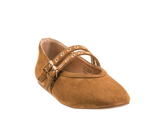 Corkys Footwear All Eyes on Me Mary Jane Shoe - Camel Faux Suede