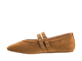 Corkys Footwear All Eyes on Me Mary Jane Shoe - Camel Faux Suede