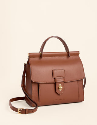Spartina 449 Siren Beverly Leather Satchel - Brown