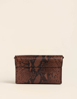 Spartina 449 Siren Victoria Leather Crossbody - Brown Python