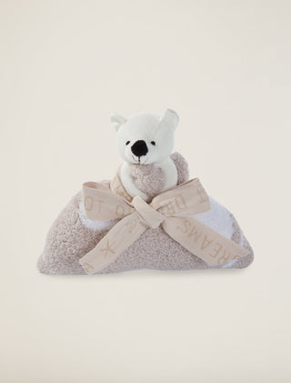 Barefoot Dreams Cozychic Dream Buddie - Bear/Stone/White/Circles