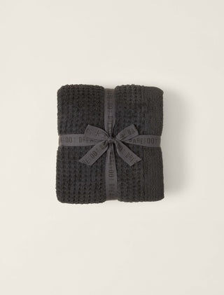 Barefoot Dreams Cozychic Waffle Throw - Carbon