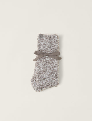 Barefoot Dreams CozyChic® Heathered Socks - Charcoal/White