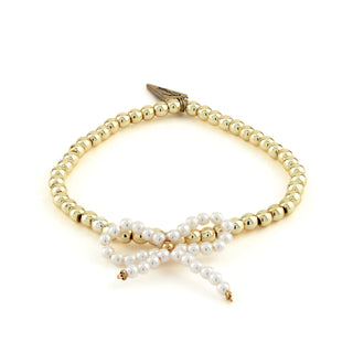 Erimish Bridget Pearl Bow Bracelet