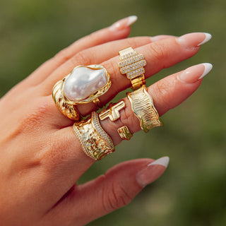 Erimish Wave Ring - Gold