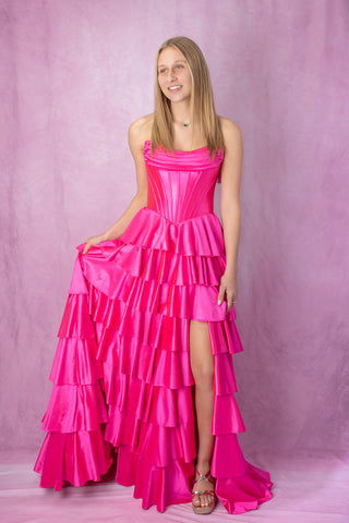 Sherri Hill 57686 - Bright Fuchsia Size 2