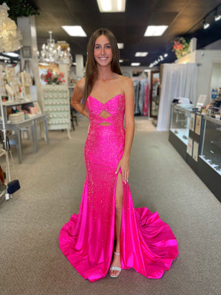 Sherri Hill 56932 - Bright Fuchsia Size 4