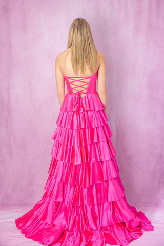 Sherri Hill 57686 - Bright Fuchsia Size 2