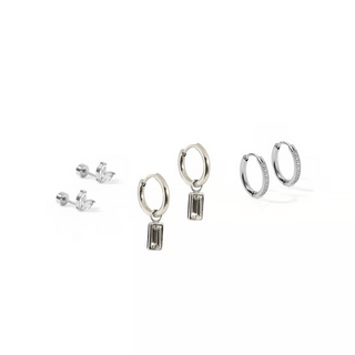 LINNY CO Huggie & Screwback Stud Set - Chicago