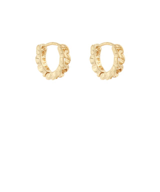 Gold Mini Chain Huggie Hoops