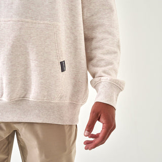 Burlebo Fleece Hoodie - Whitetail Deer - Heather Oatmeal