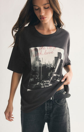 Z Supply Big Apple City Tee Black Sand