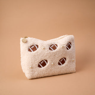 The Darling Effect Football & Pearls Teddy Pouch
