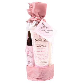 The Naked Bee Vanilla, Rose & Honey Garden Getaway Trio