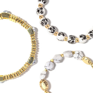 Erimish Gardenia Bracelet Stack