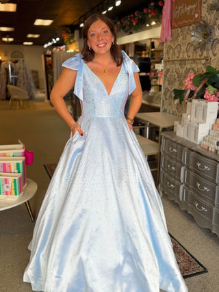 Sherri Hill 56929 - Ice Blue Size 12