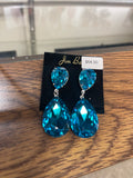 Jim Ball Earrings CE1025 - Aqua/Silver